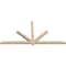 Ekena Millwork Kennewick Smooth Timber Gable Bracket, Douglas Fir, 96"W x 48"H x 3 1/2"D x 3 1/2"F, 12/12 Pitch GBW096X48X0404KEN00SDF - alternate 5